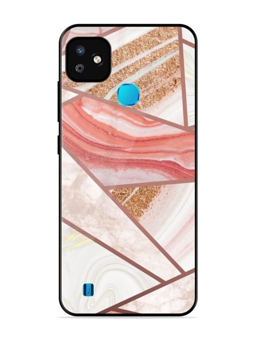 Rosy Mosaic Glossy Soft Edge Case for Infinix Smart Hd (2021) Chachhi