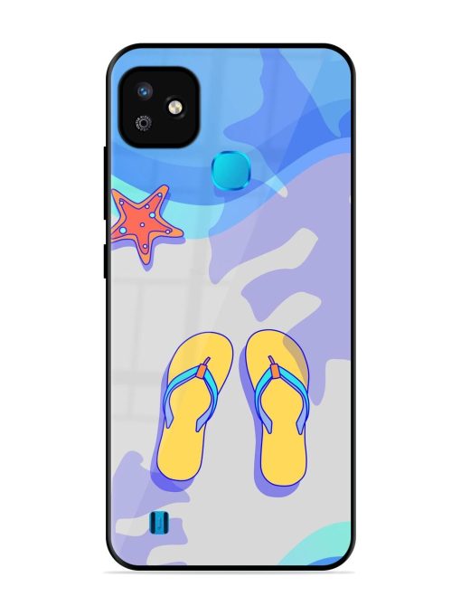 Sandy Toes And Salty Seas Glossy Soft Edge Case for Infinix Smart Hd (2021) Chachhi