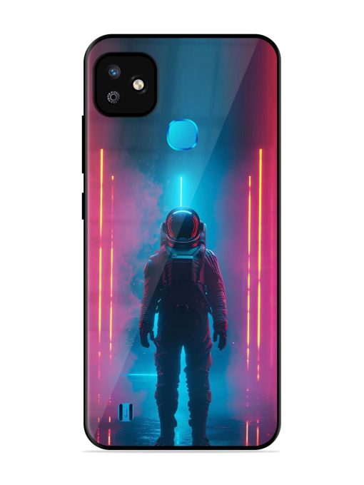 Neon Astronaut Glossy Soft Edge Case for Infinix Smart Hd (2021)