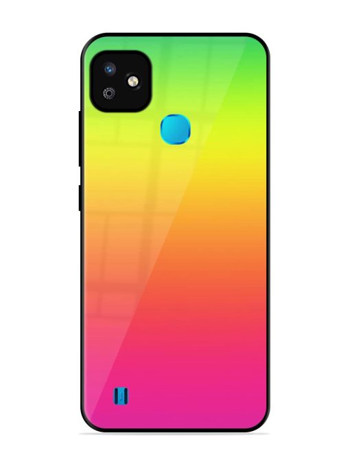 Rainbow Gradient Glossy Soft Edge Case for Infinix Smart Hd (2021) Chachhi