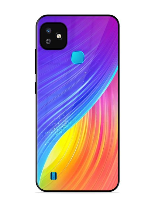 Neon Swirl Glossy Soft Edge Case for Infinix Smart Hd (2021) Chachhi