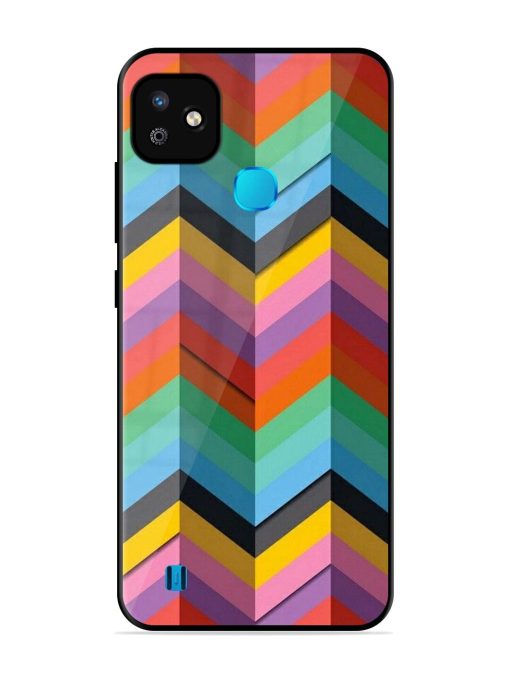 Colorful Zigzag Glossy Soft Edge Case for Infinix Smart Hd (2021) Chachhi