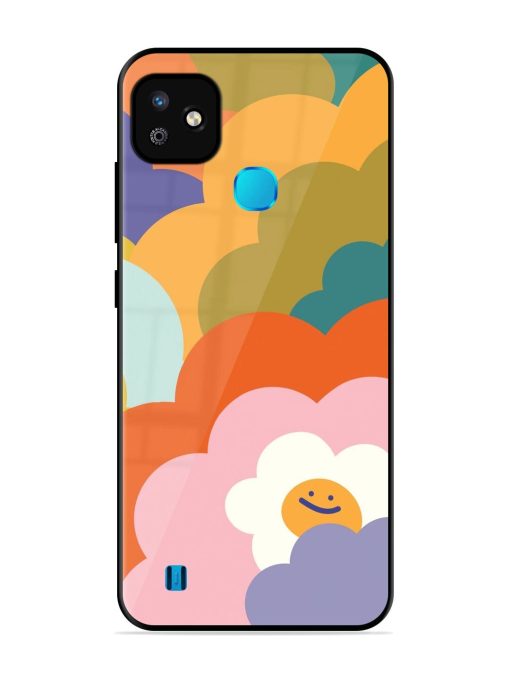 Happy Flower Power Glossy Soft Edge Case for Infinix Smart Hd (2021) Chachhi