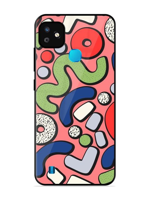 Groovy Geometric Shapes Glossy Soft Edge Case for Infinix Smart Hd (2021) Chachhi