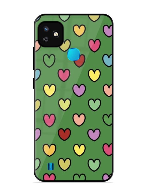 Rainbow Heart Parade Glossy Soft Edge Case for Infinix Smart Hd (2021) Chachhi