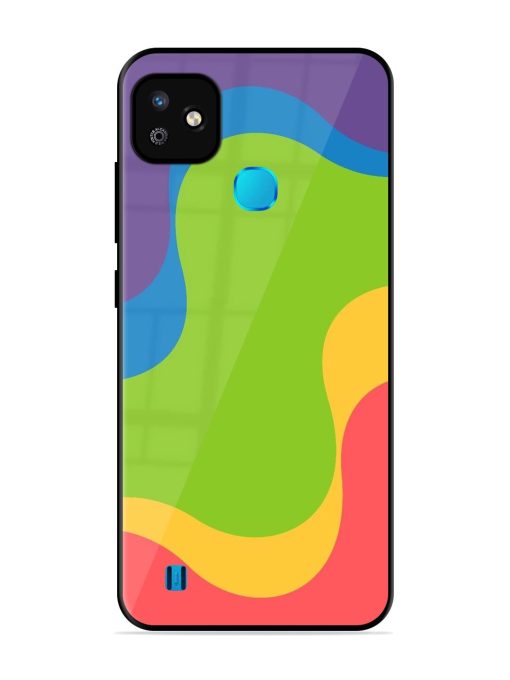 Wavy Rainbow Wonderland Glossy Soft Edge Case for Infinix Smart Hd (2021) Chachhi