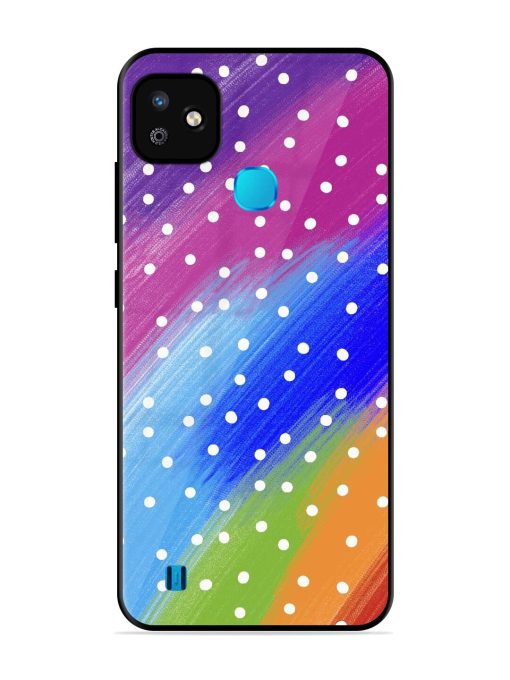 Rainbow Polka Dot Dream Glossy Soft Edge Case for Infinix Smart Hd (2021) Chachhi