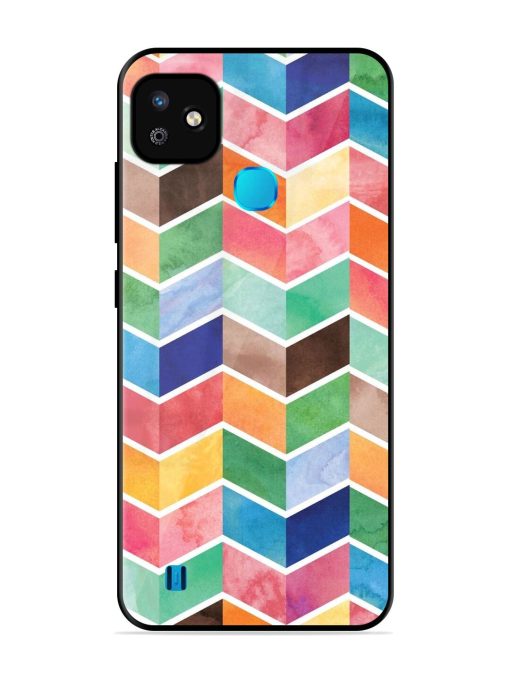 Watercolor Chevron Whimsy Glossy Soft Edge Case for Infinix Smart Hd (2021) Chachhi