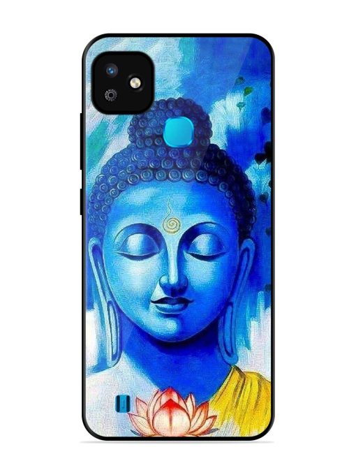 Serene Buddha With Lotus Glossy Soft Edge Case for Infinix Smart Hd (2021) Chachhi