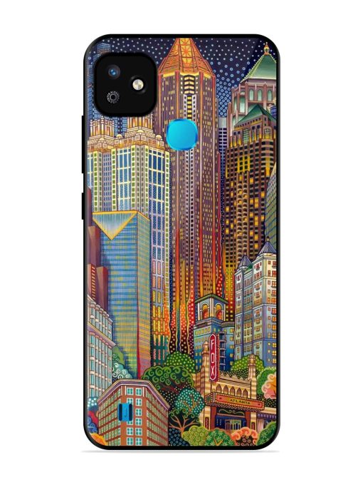 Neon Nightscape Glossy Soft Edge Case for Infinix Smart Hd (2021) Chachhi