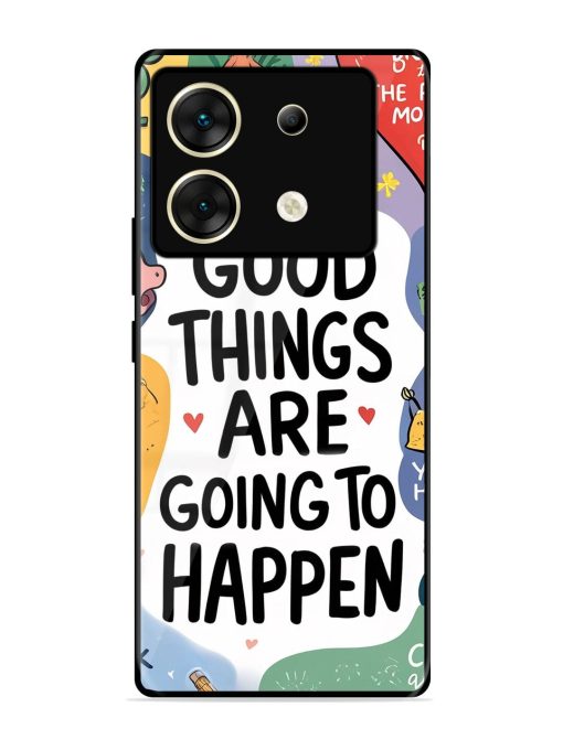 Uplifting Scribbles Glossy Soft Edge Case for Infinix Zero 30 (5G) Chachhi