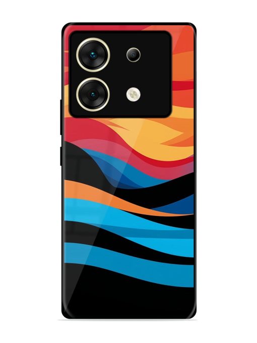 Blazing Currents Glossy Soft Edge Case for Infinix Zero 30 (5G) Chachhi