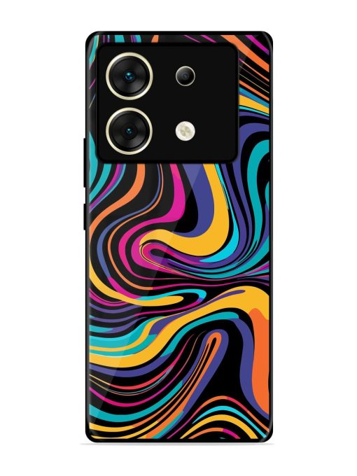 Psychedelic Swirl Glossy Soft Edge Case for Infinix Zero 30 (5G) Chachhi