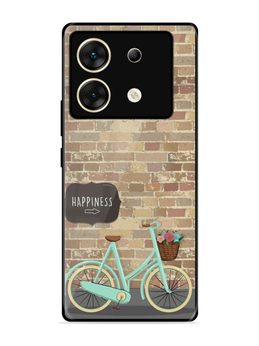 Pedaling Towards Happiness Glossy Soft Edge Case for Infinix Zero 30 (5G) Chachhi