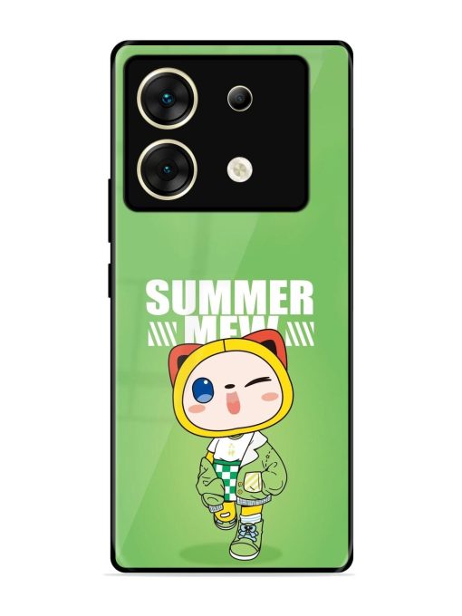 Purrfect Summer Glossy Soft Edge Case for Infinix Zero 30 (5G) Chachhi