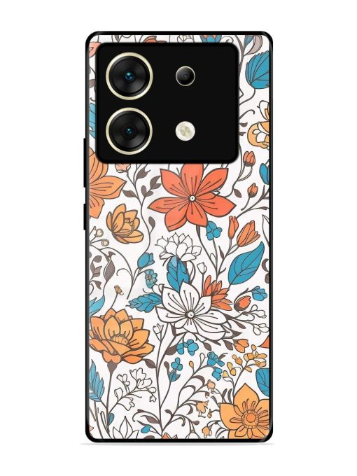 Floral Symphony Glossy Soft Edge Case for Infinix Zero 30 (5G) Chachhi