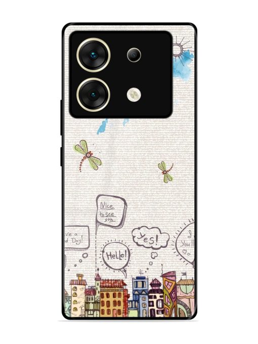 Doodle City Glossy Soft Edge Case for Infinix Zero 30 (5G) Chachhi