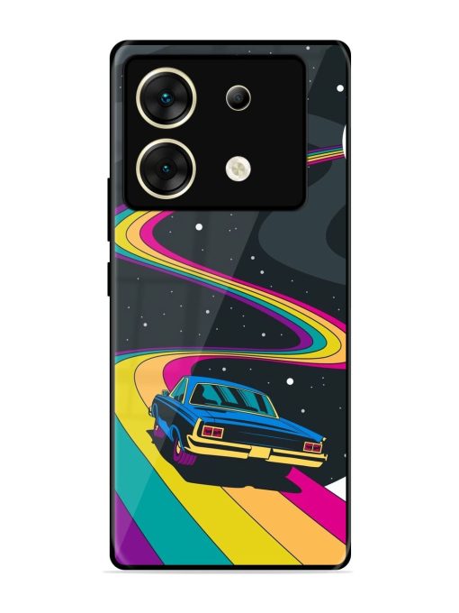 Rainbow Road Glossy Soft Edge Case for Infinix Zero 30 (5G)