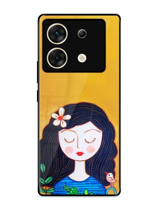 Girl Illustration Glossy Soft Edge Case for Infinix Zero 30 (5G) Chachhi