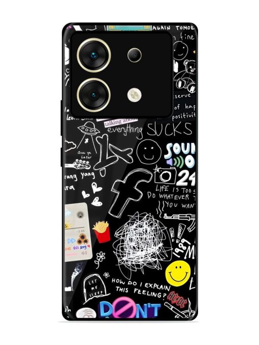 Doodle Diary Glossy Soft Edge Case for Infinix Zero 30 (5G) Chachhi