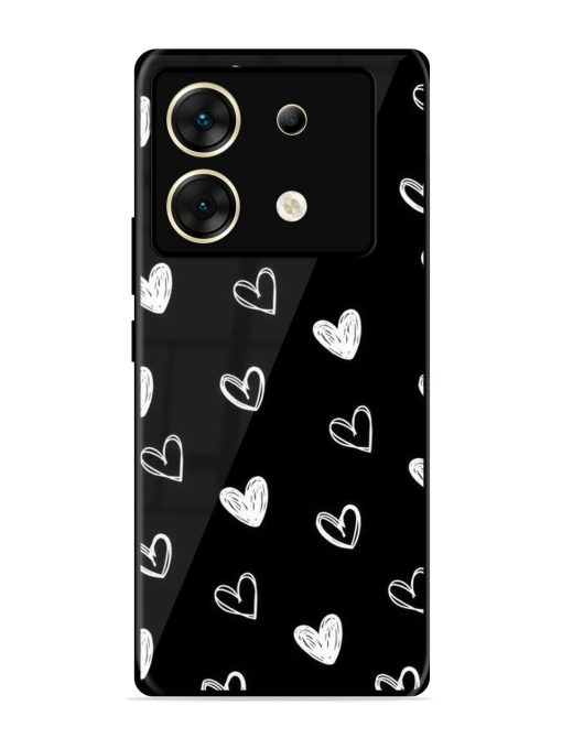 Scattered Hearts Glossy Soft Edge Case for Infinix Zero 30 (5G) Chachhi