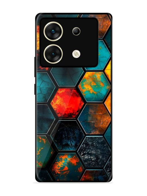 Hexagon Hive Glossy Soft Edge Case for Infinix Zero 30 (5G) Chachhi