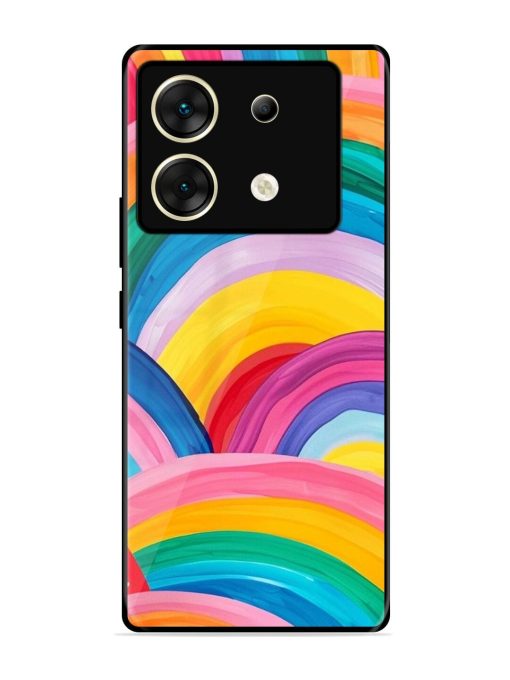 Rainbow Symphony Glossy Soft Edge Case for Infinix Zero 30 (5G) Chachhi