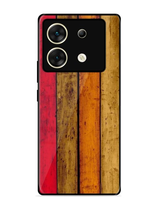 Colorful Woodgrain Glossy Soft Edge Case for Infinix Zero 30 (5G) Chachhi