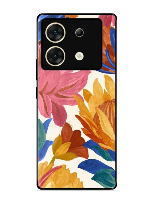 Blooming Tapestry Glossy Soft Edge Case for Infinix Zero 30 (5G) Chachhi