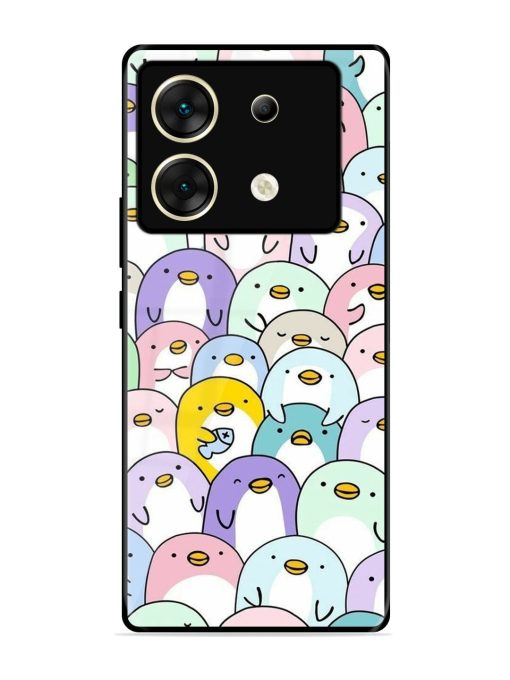 Penguin Party Glossy Soft Edge Case for Infinix Zero 30 (5G) Chachhi