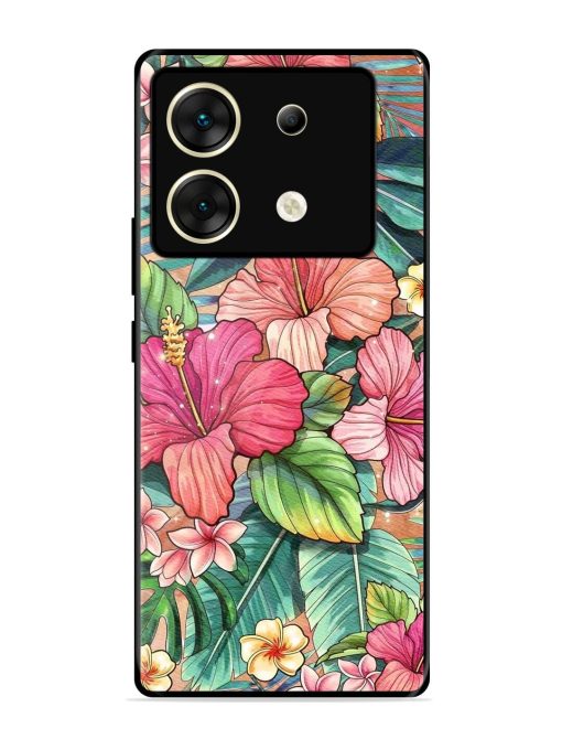 Tropical Tapestry Glossy Soft Edge Case for Infinix Zero 30 (5G) Chachhi