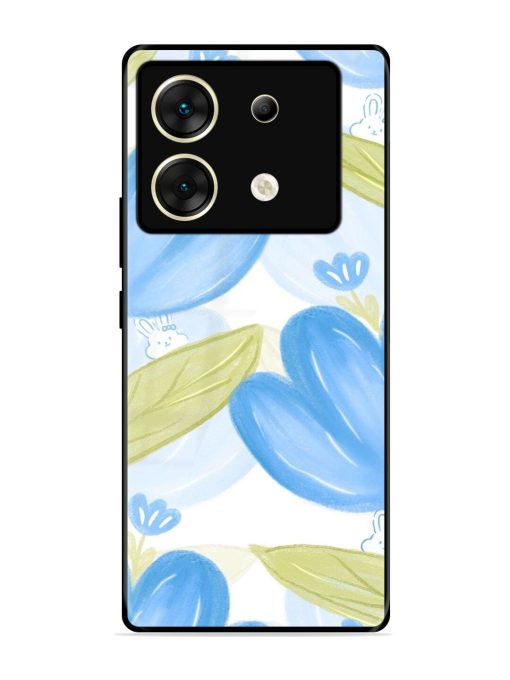 Bunny'S Blue Garden Glossy Soft Edge Case for Infinix Zero 30 (5G) Chachhi