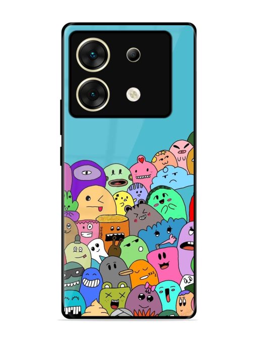 Monster Mash Glossy Soft Edge Case for Infinix Zero 30 (5G) Chachhi