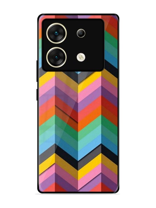 Colorful Zigzag Glossy Soft Edge Case for Infinix Zero 30 (5G) Chachhi