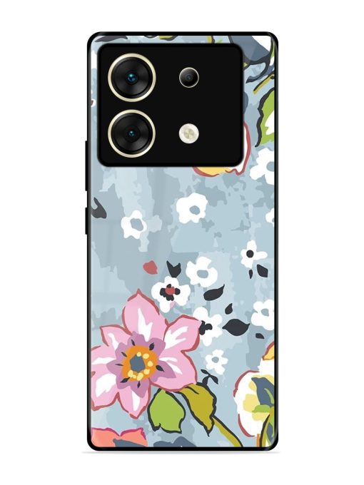 Floral Fantasy Glossy Soft Edge Case for Infinix Zero 30 (5G) Chachhi