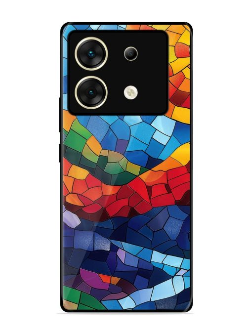 Mosaic Sunset Glossy Soft Edge Case for Infinix Zero 30 (5G) Chachhi