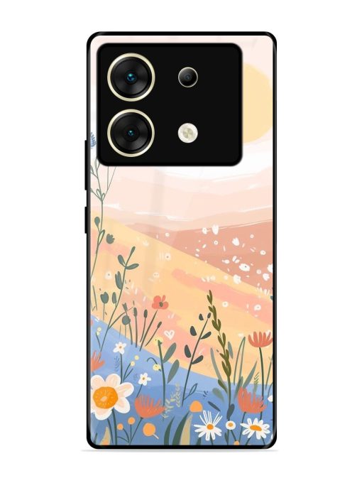 Golden Hour Blooms Glossy Soft Edge Case for Infinix Zero 30 (5G) Chachhi