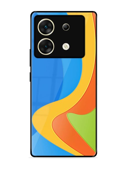 Curvy Color Cascade Glossy Soft Edge Case for Infinix Zero 30 (5G)