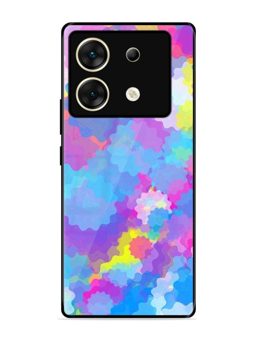 Psychedelic Cloud Burst Glossy Soft Edge Case for Infinix Zero 30 (5G) Chachhi