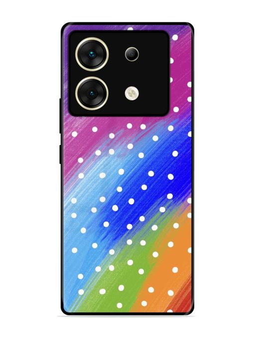 Rainbow Polka Dot Dream Glossy Soft Edge Case for Infinix Zero 30 (5G) Chachhi