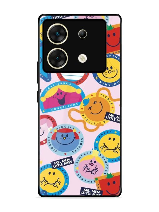 Whimsical Mr. Men & Little Miss Glossy Soft Edge Case for Infinix Zero 30 (5G) Chachhi