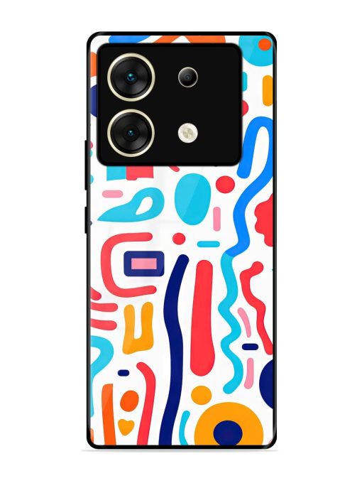 Whimsical Doodle Chaos Glossy Soft Edge Case for Infinix Zero 30 (5G) Chachhi