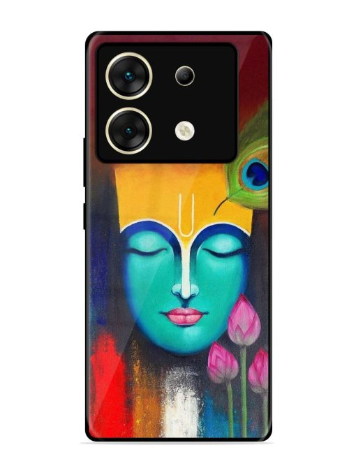 Divine Tranquility: The Face Of Krishna Glossy Soft Edge Case for Infinix Zero 30 (5G)