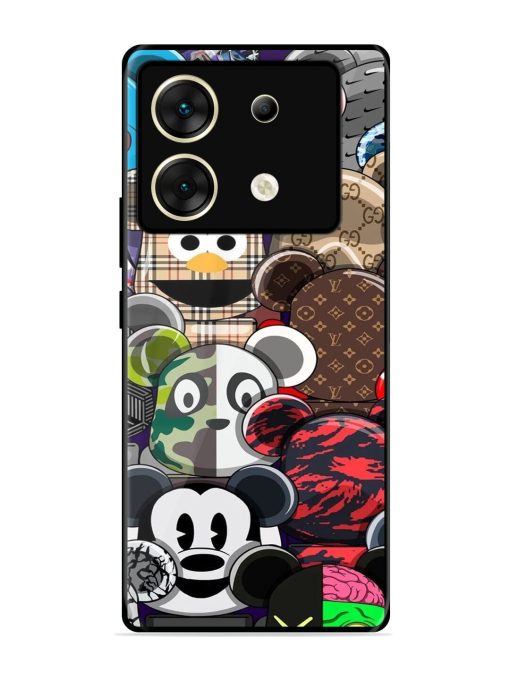 Streetwear Bearbrick Extravaganza Glossy Soft Edge Case for Infinix Zero 30 (5G) Chachhi