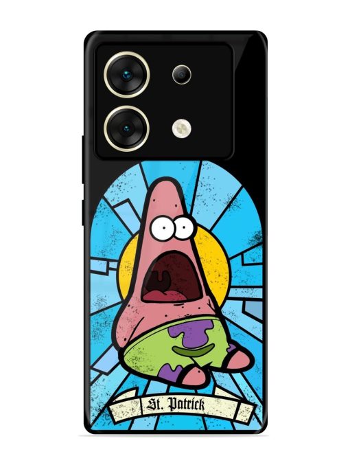 St. Patrick'S Day Stained Glass Patrick Star Glossy Soft Edge Case for Infinix Zero 30 (5G) Chachhi