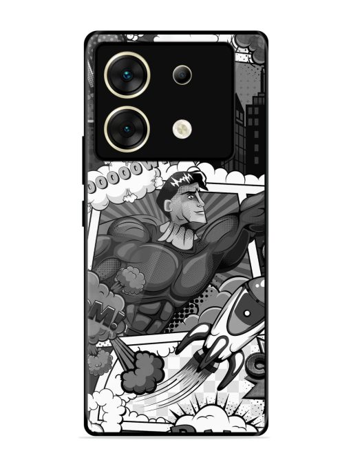 Comic Book Chaos Glossy Soft Edge Case for Infinix Zero 30 (5G)