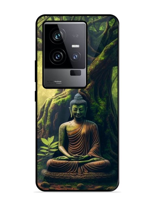 Green Buddha Art Glossy Soft Edge Case for Iqoo 11 (5G) Chachhi