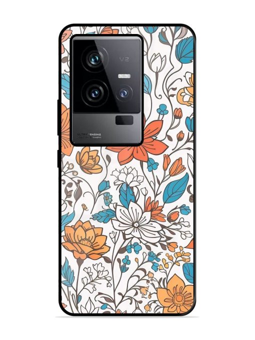 Floral Symphony Glossy Soft Edge Case for Iqoo 11 (5G)