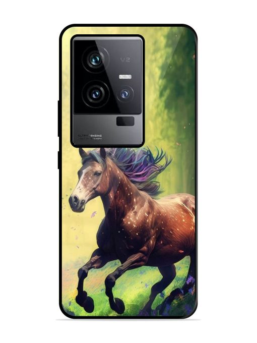 Enchanted Gallop Glossy Soft Edge Case for Iqoo 11 (5G) Chachhi