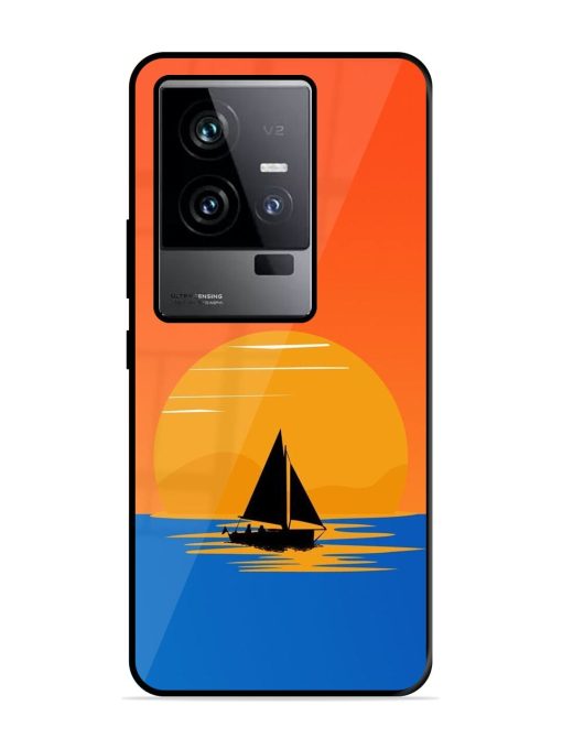 Sunset Sail Glossy Soft Edge Case for Iqoo 11 (5G) Chachhi